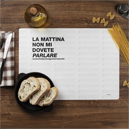 Tovagliette Americane - Frasaccazzo - LA MATTINA NON MI DOVETE PARLARE