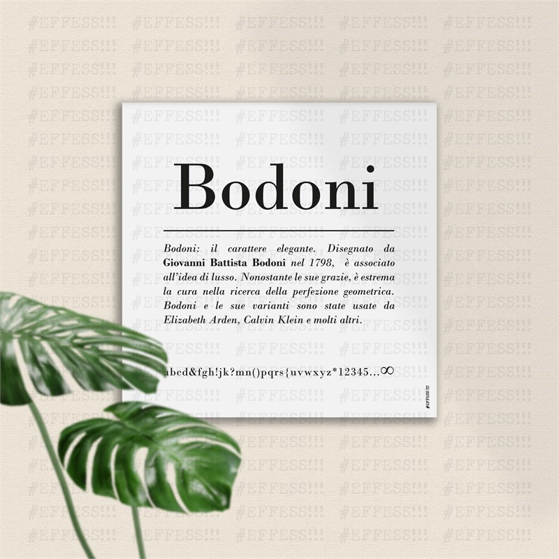 Quadretto - Type Font - BODONI