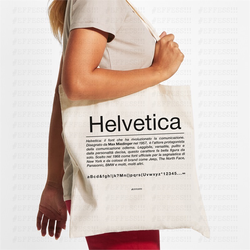 Tote Bag - Type Font - HELVETICA