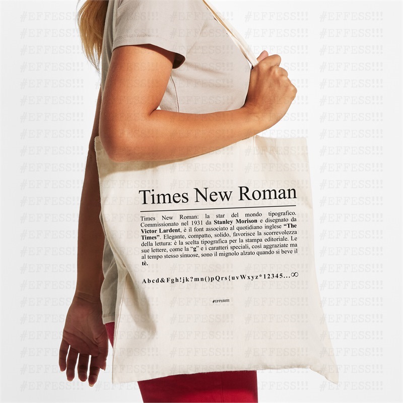 Tote Bag - Type Font - TIMES NEW ROMAN