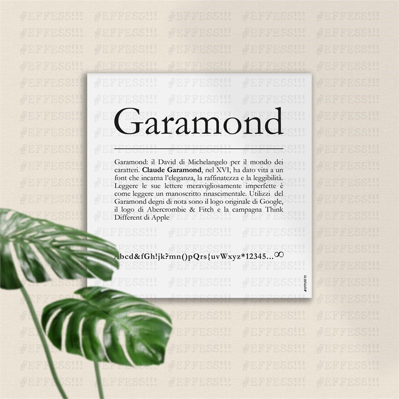 Quadretto - Type Font - GARAMOND