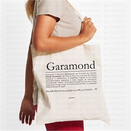 Tote Bag - Type Font - GARAMOND