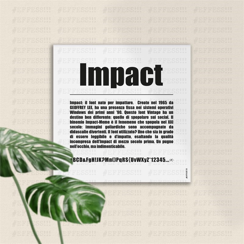 Quadretto - Type Font - IMPACT