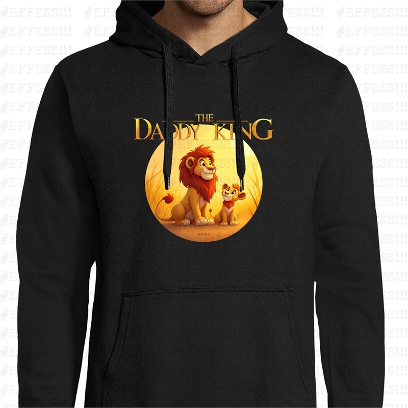 Felpa con cappuccio - Festa del Papà - THE DADDY KING