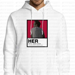 Felpa con Cappuccio - HER - PANTONE 200C