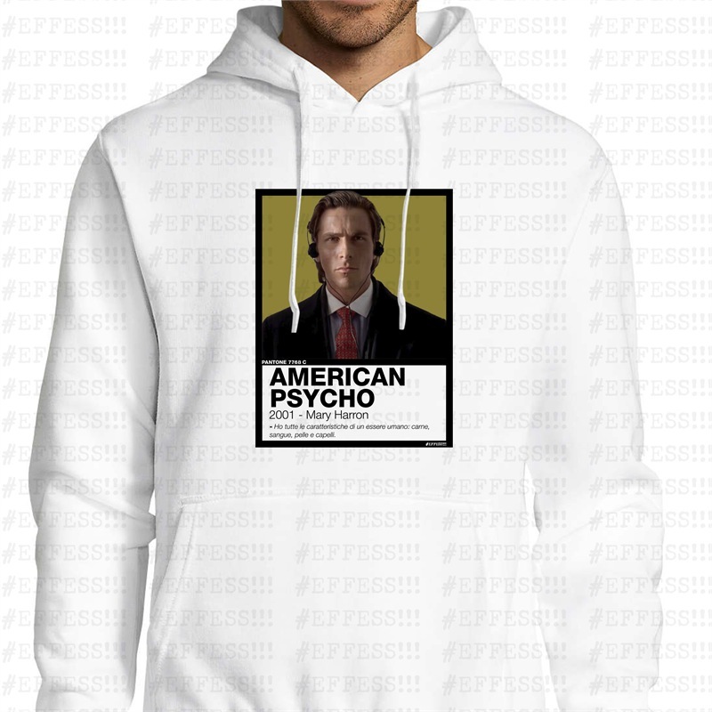 Felpa con Cappuccio - AMERICAN PSYCHO - PANTONE 7768C
