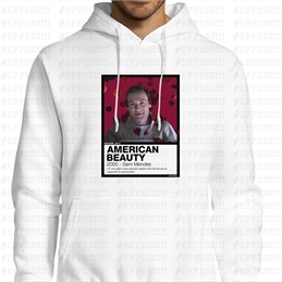 Felpa con Cappuccio - AMERICAN BEAUTY - PANTONE 194C