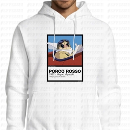 Felpa con Cappuccio - PORCO ROSSO - PANTONE 7689C