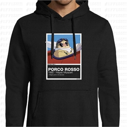 Felpa con Cappuccio - PORCO ROSSO - PANTONE 7689C