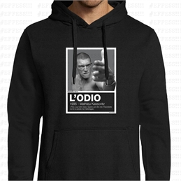 Felpa con Cappuccio - L'ODIO - PANTONE 424C