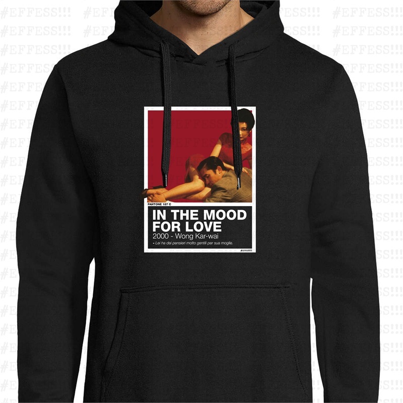 Felpa con Cappuccio - IN THE MOOD FOR LOVE - PANTONE 187C