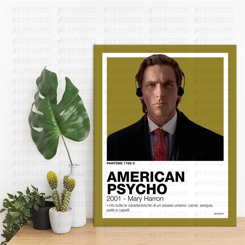 Quadretto - AMERICAN PSYCHO - PANTONE 7768C