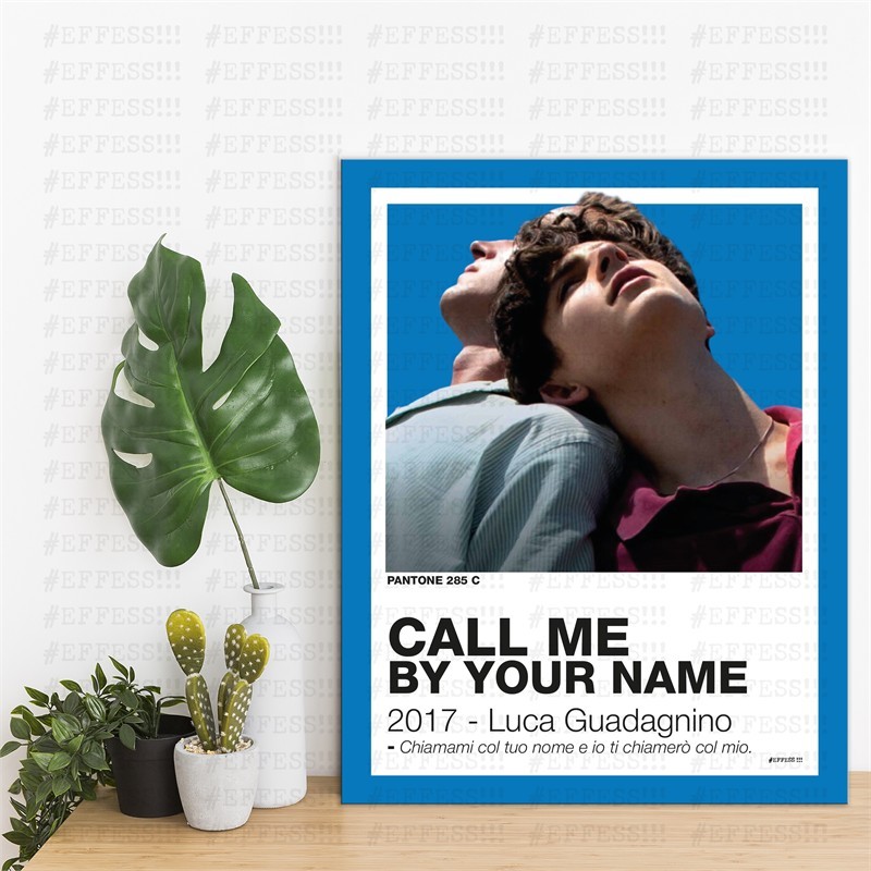 Quadretto - CALL ME BY YOUR NAME - PANTONE 285C