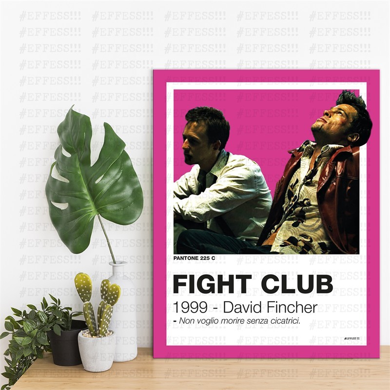 Quadretto - FIGHT CLUB - PANTONE 225C