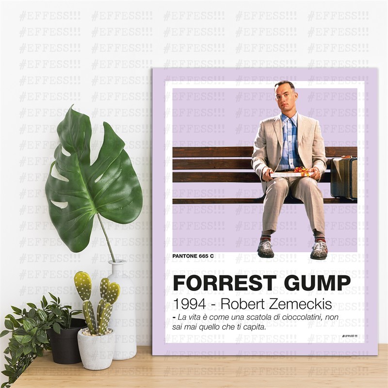 Quadretto - FORREST GUMP - PANTONE 665C
