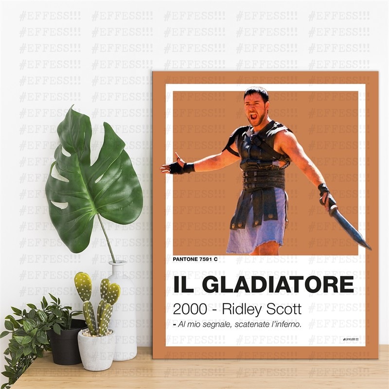 Quadretto - IL GLADIATORE - PANTONE 7591C