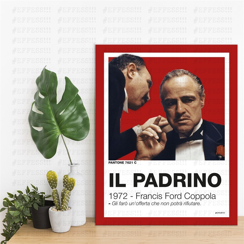 Quadretto - IL PADRINO - PANTONE 7621C