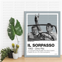 Quadretto - IL SORPASSO - PANTONE 429C