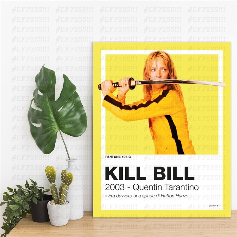 Quadretto - KILL BILL - PANTONE 106C
