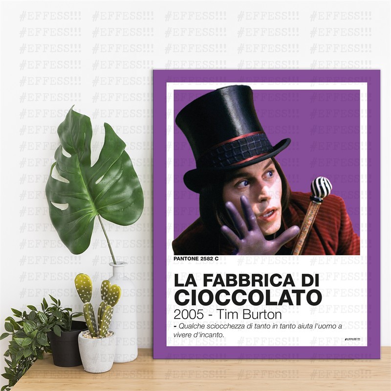 Quadretto - LA FABBRICA DI CIOCCOLATO - PANTONE 2582C