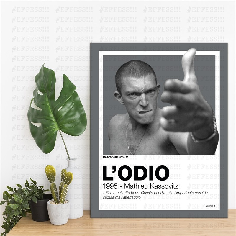 Quadretto - L'ODIO - PANTONE 424C