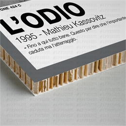 Quadretto - L'ODIO - PANTONE 424C