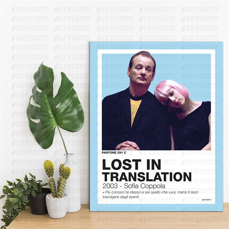 Quadretto - LOST IN TRANSLATION - PANTONE 291C