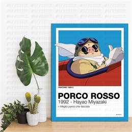 Quadretto - PORCO ROSSO - PANTONE 7689C