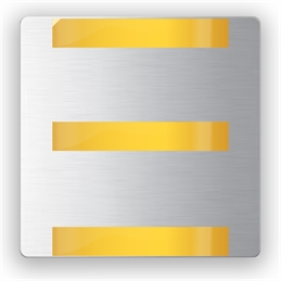 Targa TOILETTE in Dibond alluminio spazzolato con testo in Braille e stampa in rilievo