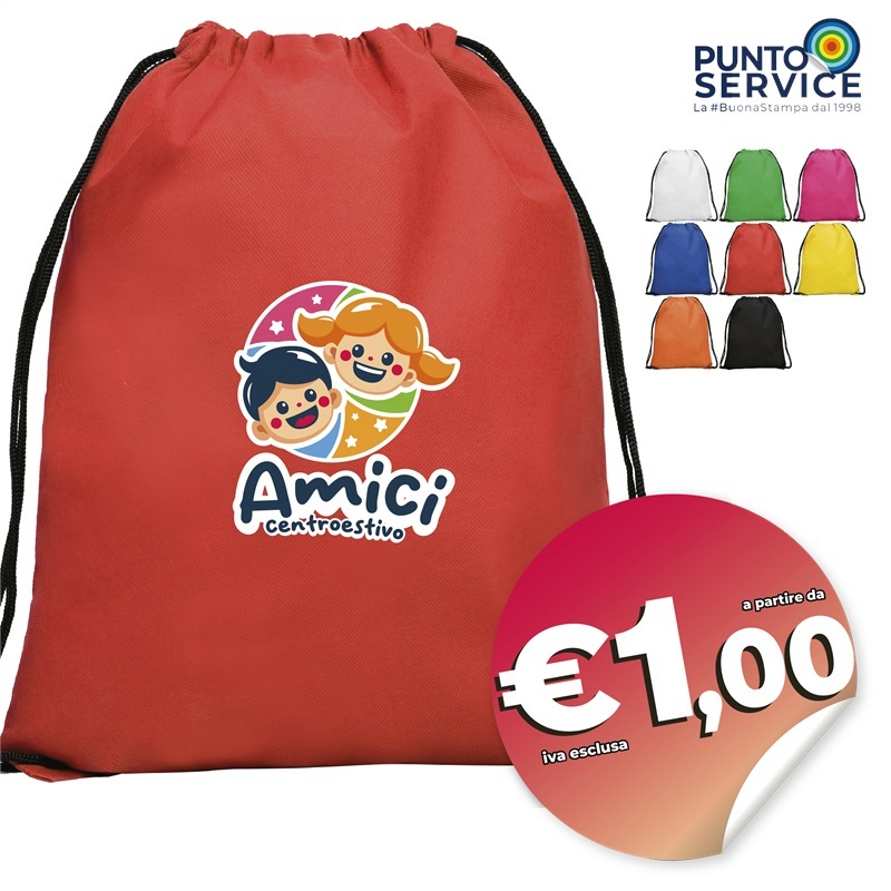 Zainetti/Sacche personalizzati con logo a colori