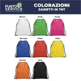 Zainetti/Sacche personalizzati con logo a colori