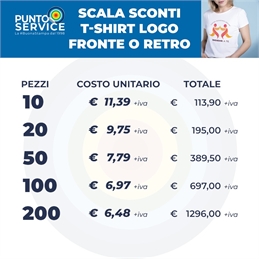 T-shirt personalizzate con grafica sul fronte