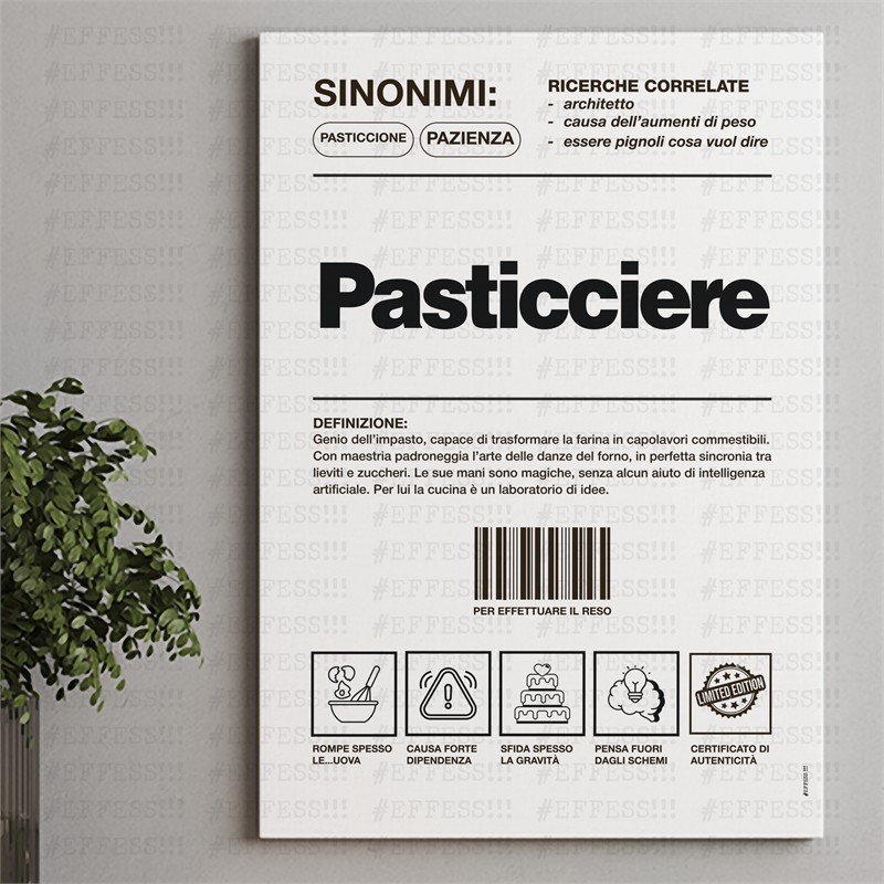 Quadretto - Arte e Mestieri - PASTICCIERE