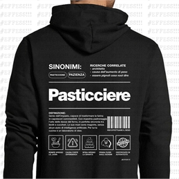 Felpa con cappuccio - Arte e Mestieri - PASTICCIERE