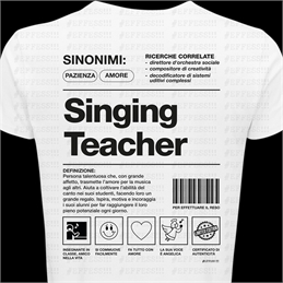 T-Shirt Mestieri - SINGING TEACHER