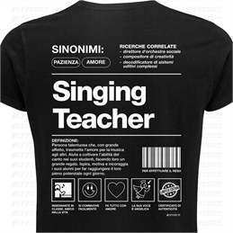 T-Shirt Mestieri - SINGING TEACHER