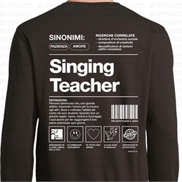Felpe Girocollo Mestieri - SINGING TEACHER