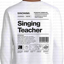 Felpe Girocollo Mestieri - SINGING TEACHER