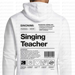 Felpa con cappuccio Arte e Mestieri - SINGING TEACHER