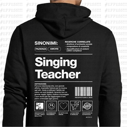 Felpa con cappuccio Arte e Mestieri - SINGING TEACHER