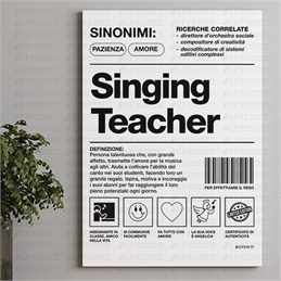 Quadretto Arte e Mestieri - SINGING TEACHER