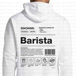 Felpa con cappuccio Arte e Mestieri - BARISTA