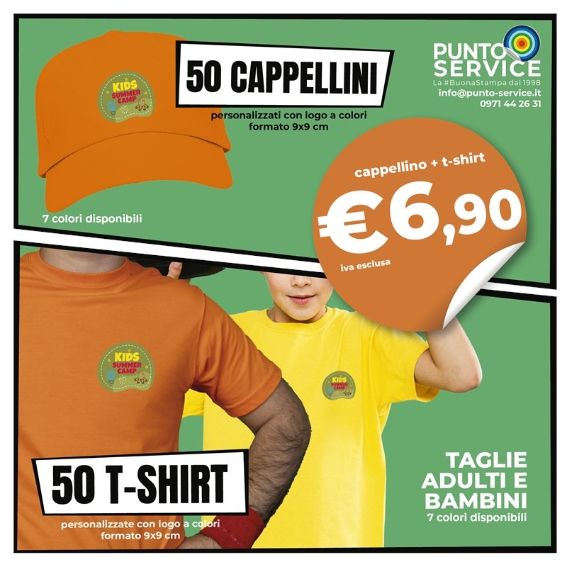 PROMOKIT - T-Shirt e Cappellino Personalizzati