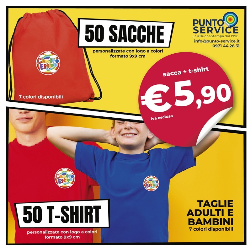 PROMOKIT - T-Shirt e Sacca Personalizzata
