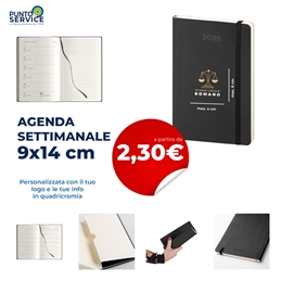 Agendina Settimanale 9x14 cm Personalizzate