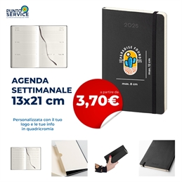 Agendina Settimanale Flessibile 13x21 cm Personalizzate