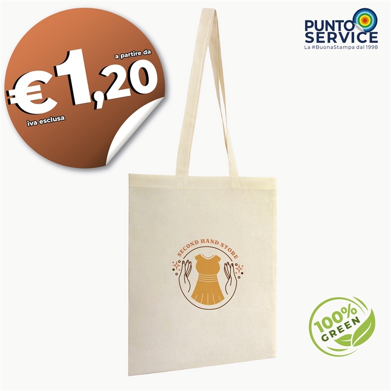 Shopper in cotone - Tote Bag personalizzate con logo a colori