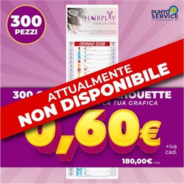 300 Calendari Olandesi Silhouette Personalizzati