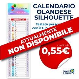 Calendario olandese silhouette personalizzato