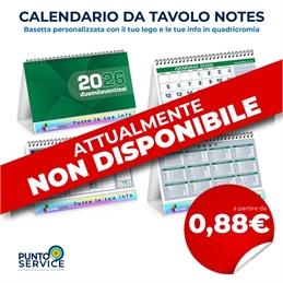 Calendario da Tavolo Notes personalizzato